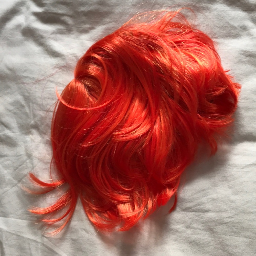 Vibrant orange Bob fashion wig